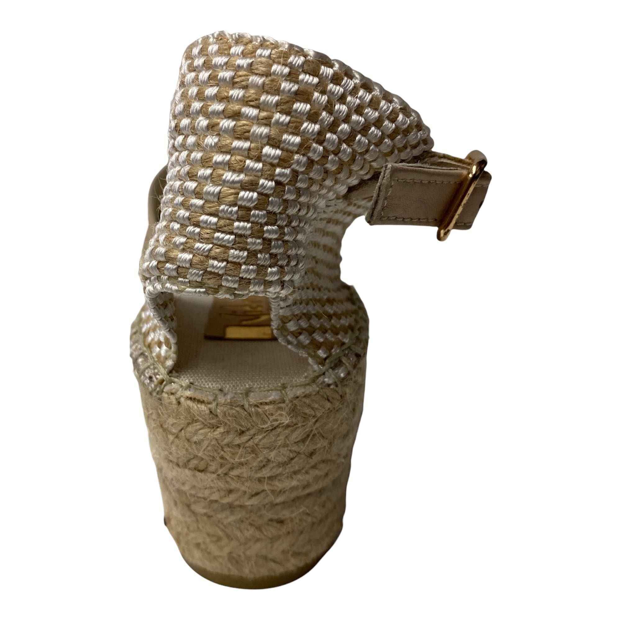 SCARPE SANDALO ZEPPA DONNA VIDORRETA SANDALIA 51200 PELLE BEIGE ORIGINALE PE