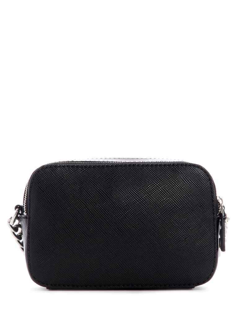 BORSA TRACOLLA DONNA GUESS ZY787914 NOELLE ECO PELLE NERO ORIGINALE AI 2022