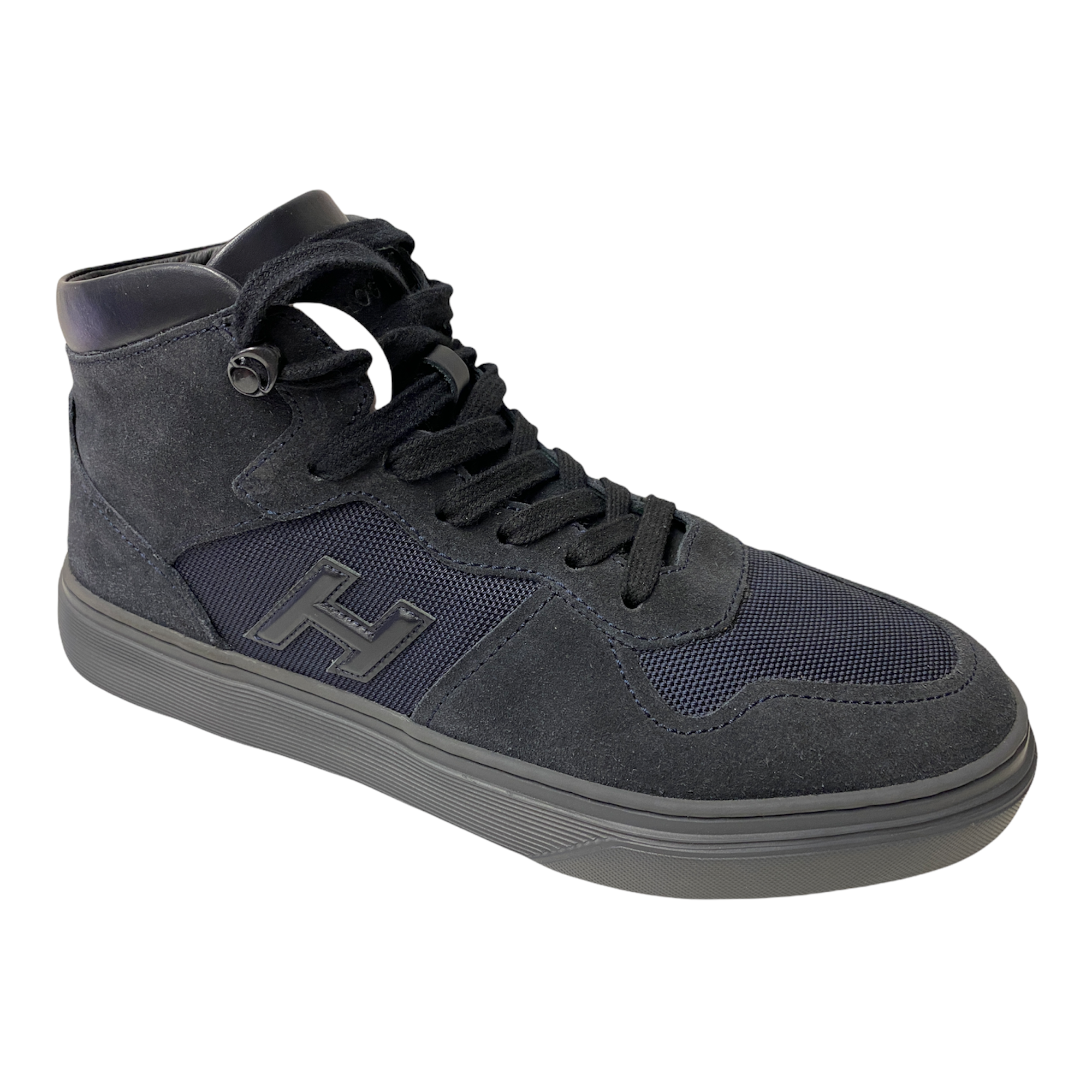 SCARPE SNEAKERS UOMO HOGAN H365 HXM3650AM70JGF3735 PELLE BLU ORIGINALE AI