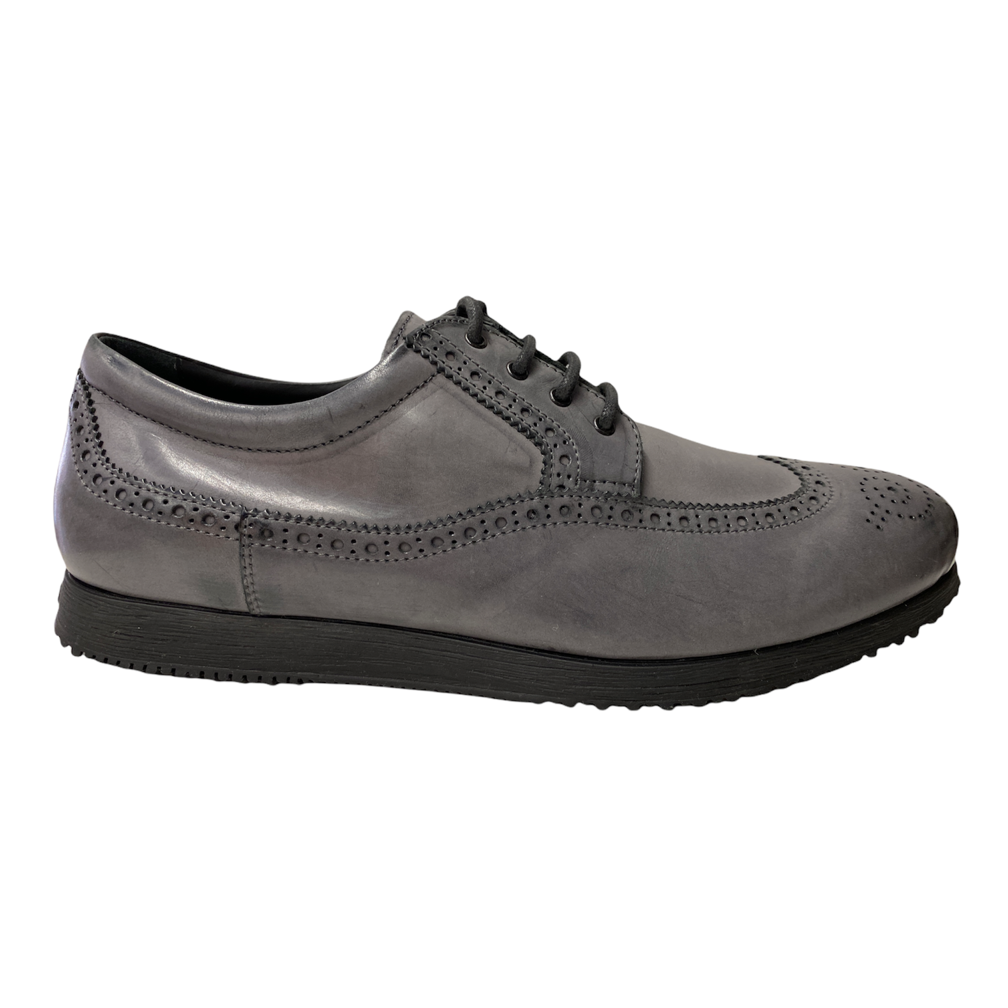 SCARPE DERBY CASUAL UOMO 183 HXM1830D861C0YB999 PELLE GRIGIO ORIGINALE AI
