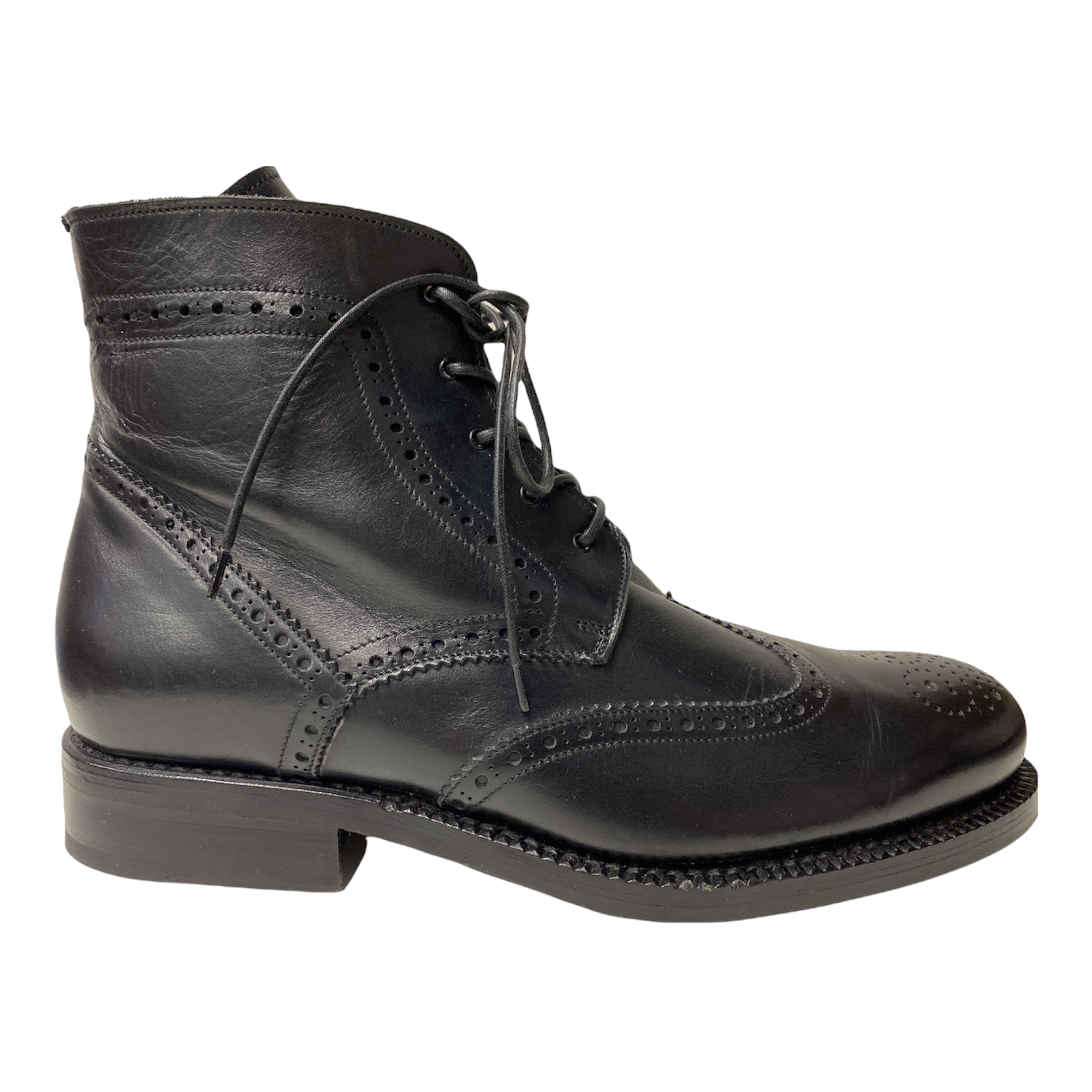 SCARPE STIVALI STIVALETTO UOMO SILVANO PEDRONI 1800 PELLE MORO ORIGINALE AI