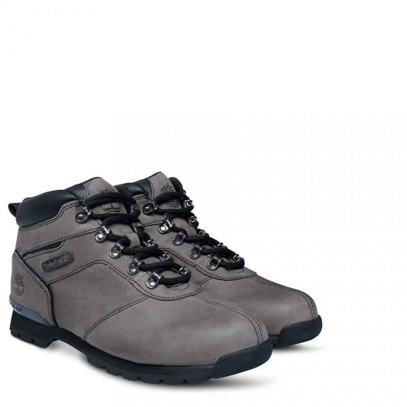 SCARPE SCARPONI UOMO TIMBERLAND SPLITROOK 2 A11VJ PELLE GRIGIO ORIGINALE AI