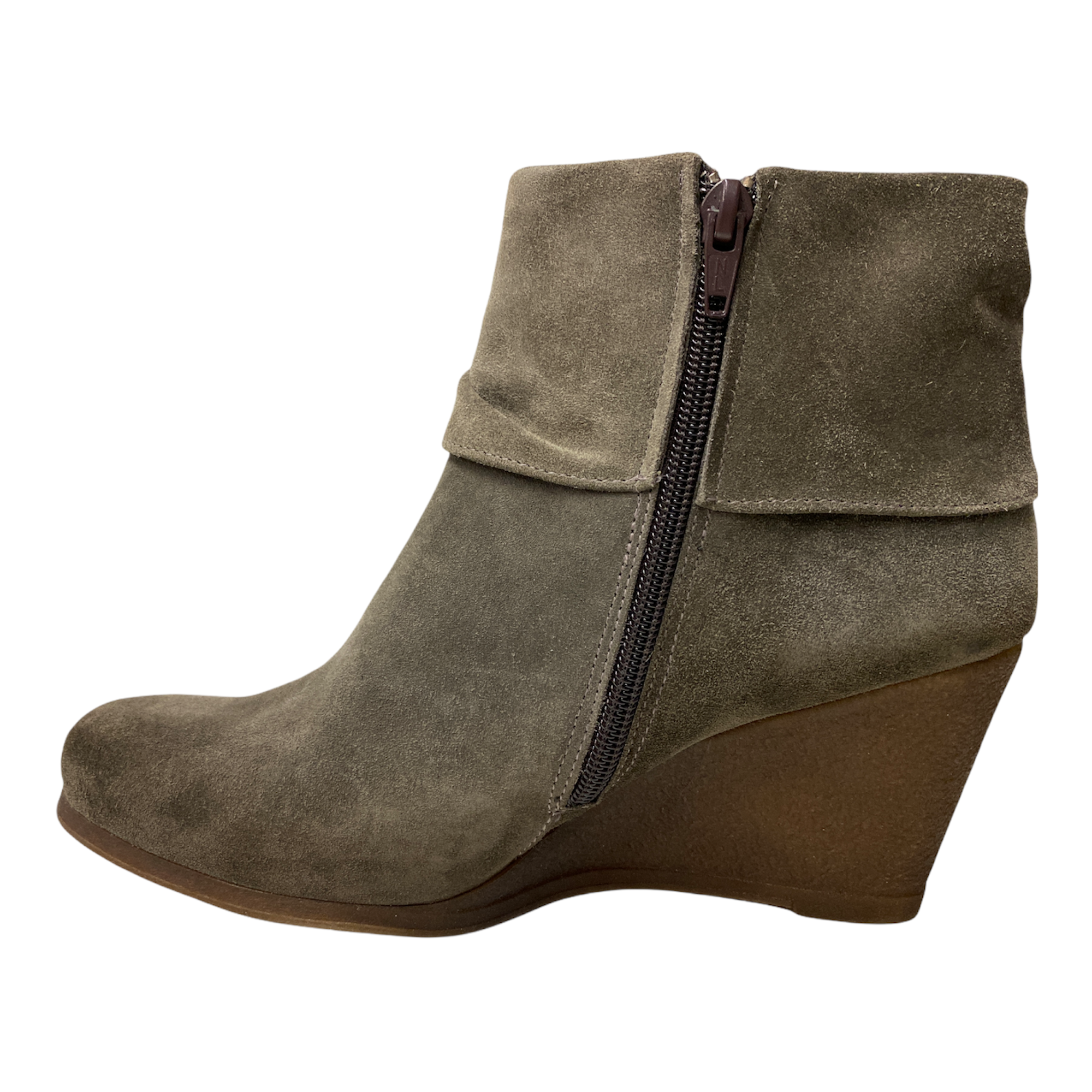 SCARPE TRONCHETTO ZEPPA DONNA GWEN 9005 PELLE TAUPE ORIGINALE AI