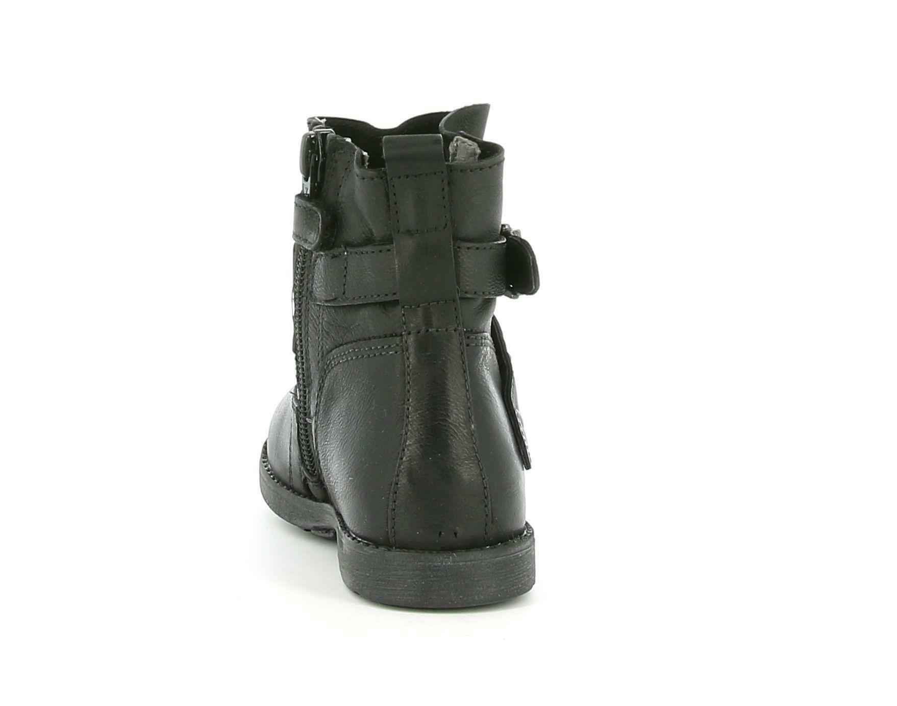 SCARPE STIVALI BIMBA NERO GIARDINI KIDS I021610F PELLE 100 NERO ORIGINALE AI