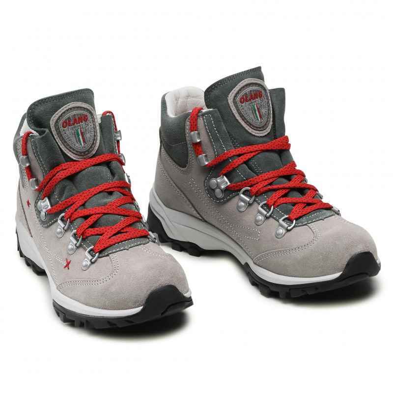 SCARPE SCARPONI TREKKING DONNA OLANG FIUME BTX PELLE ORIGINALE 849 GREY ORIGINAL