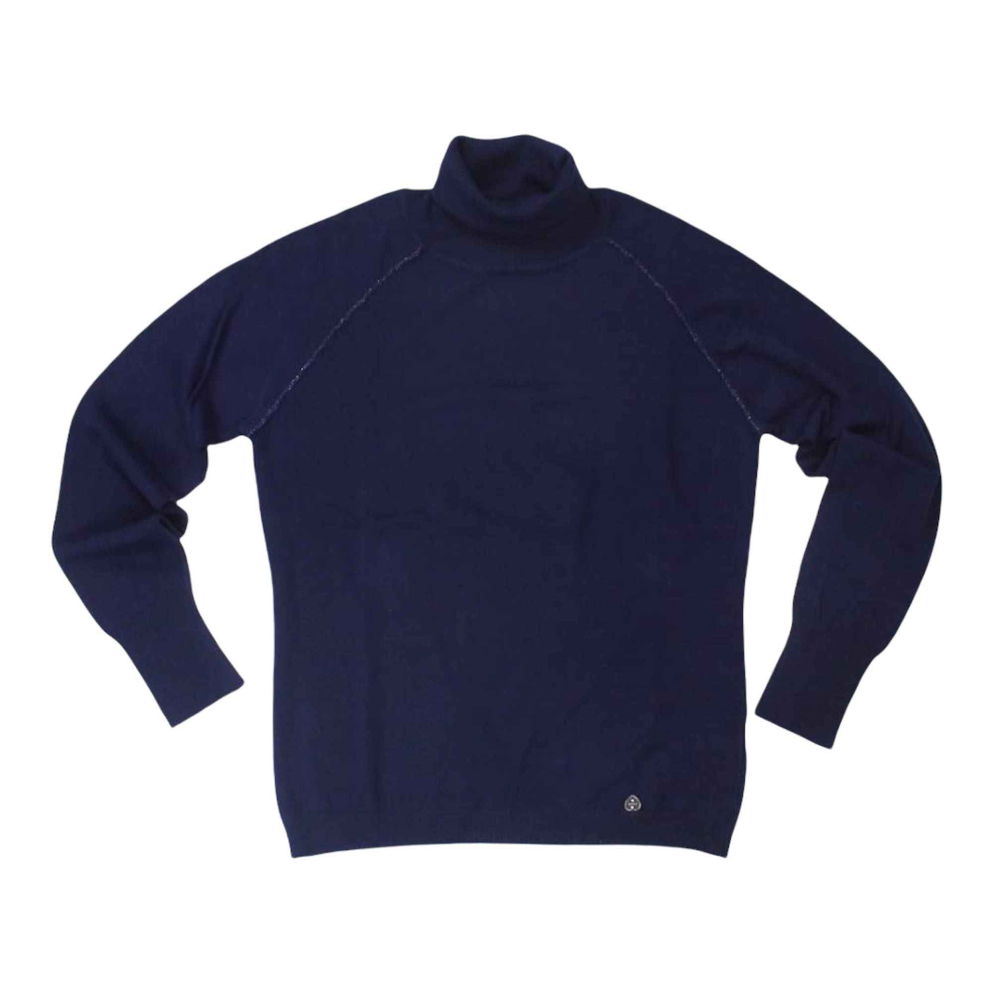 MAGLIA MAGLIONE MAGLIE DONNA LOLITA V1008W BLU ORIGINALE AI