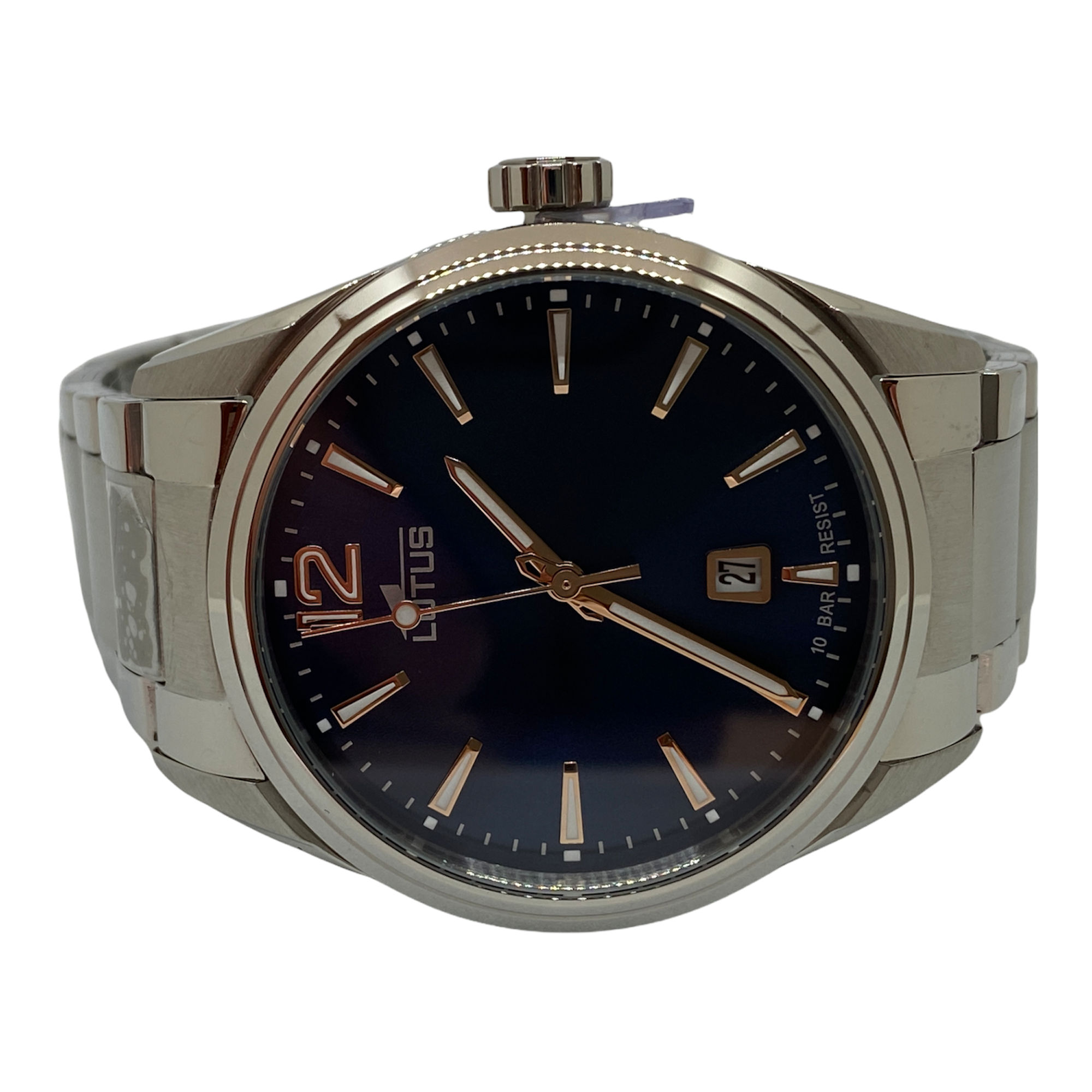 OROLOGIO TEMPO QUARZO DONNA LOTUS 18655 3 CASSA 32.5 NERO ACCIAIO ORIGINALE