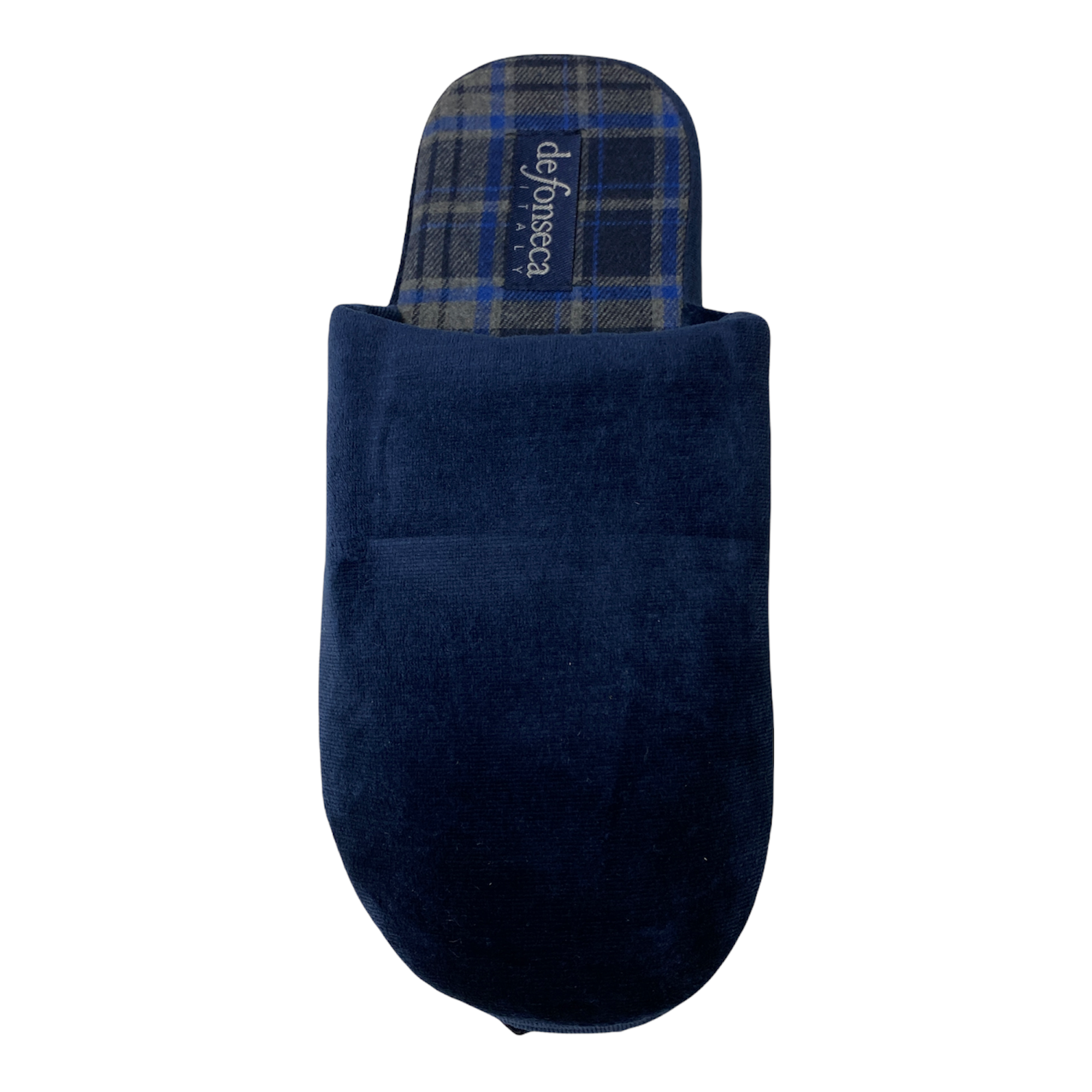 SCARPE PANTOFOLE UOMO DE FONSECA DE ROMA TOP WM724 BLU ORIGINALE AI 2021