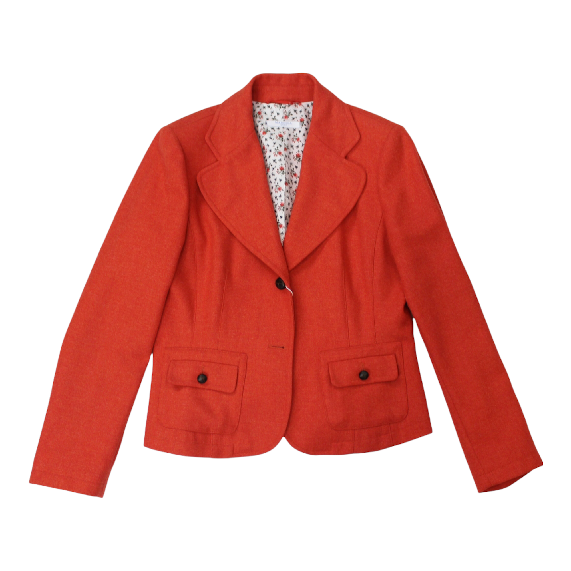 GIACCA GIACCHE DONNA MARELLA MANIOCA 30461259 LANA 002 ARANCIO ORIGINALE AI