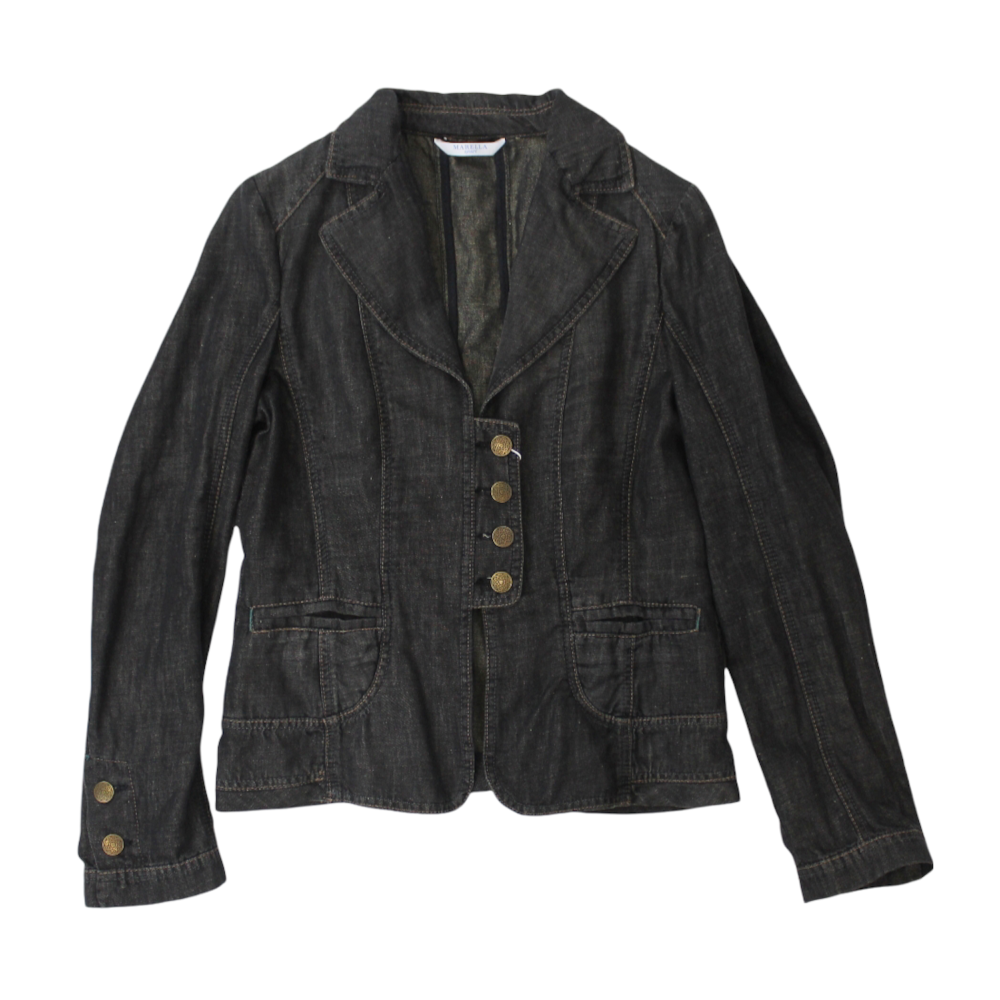 TAILLEUR ABITO GIACCA PANTALONE DONNA MARELLA MARA 30411774 BLU ORIGINALE AI