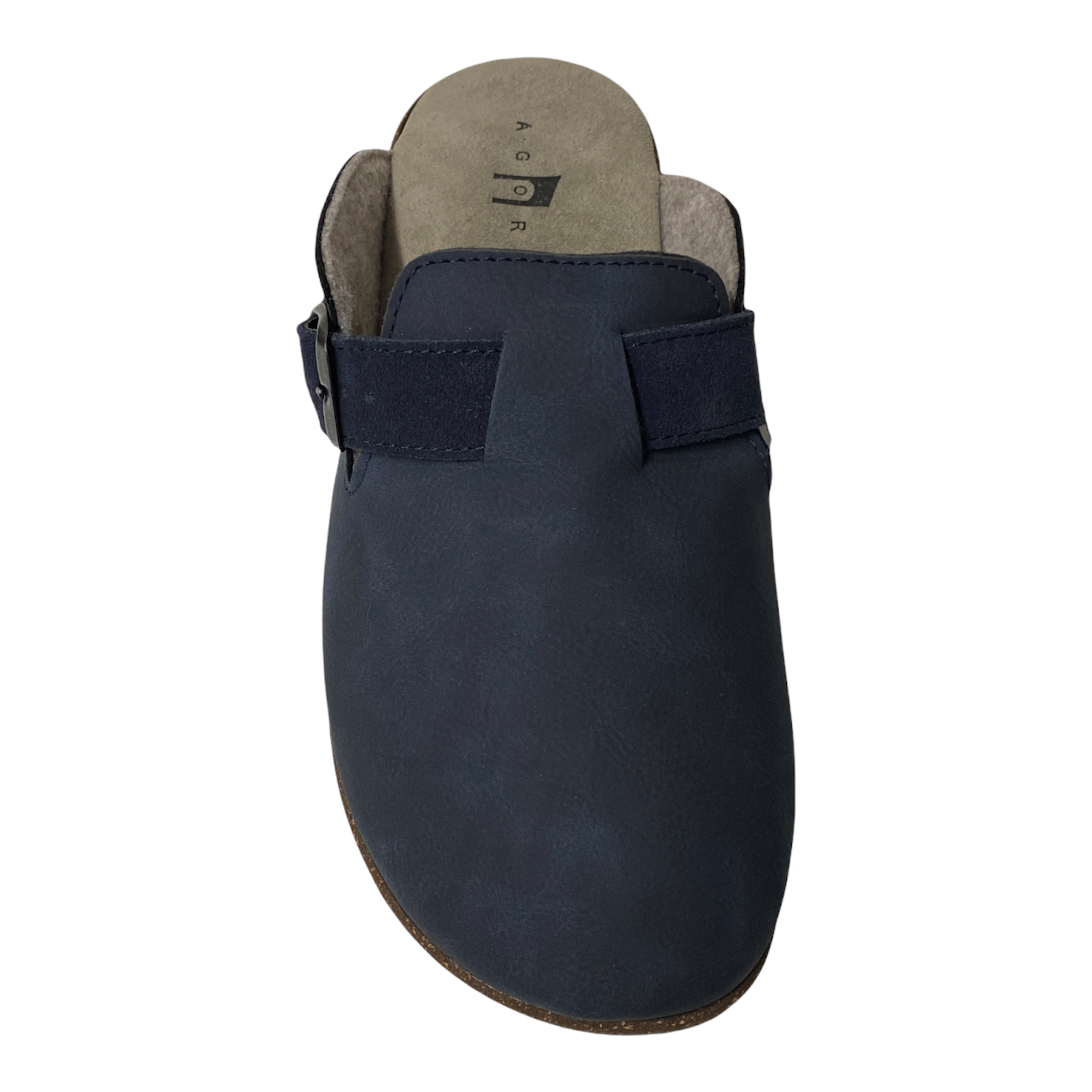 SCARPE PANTOFOLE CIABATTE UOMO AGORA 7003B ECO PELLE BLU ORIGINALE AI 2022