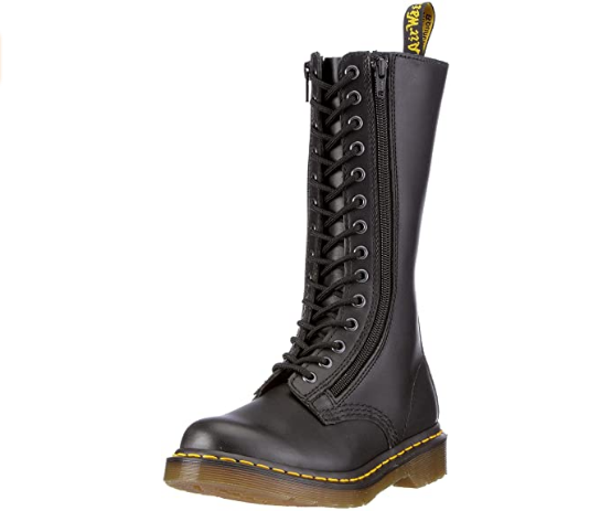 SCARPE STIVALI STIVALE DONNA DR MARTENS AS502 9733 IN9733Z PELLE NERO ORIGINALE