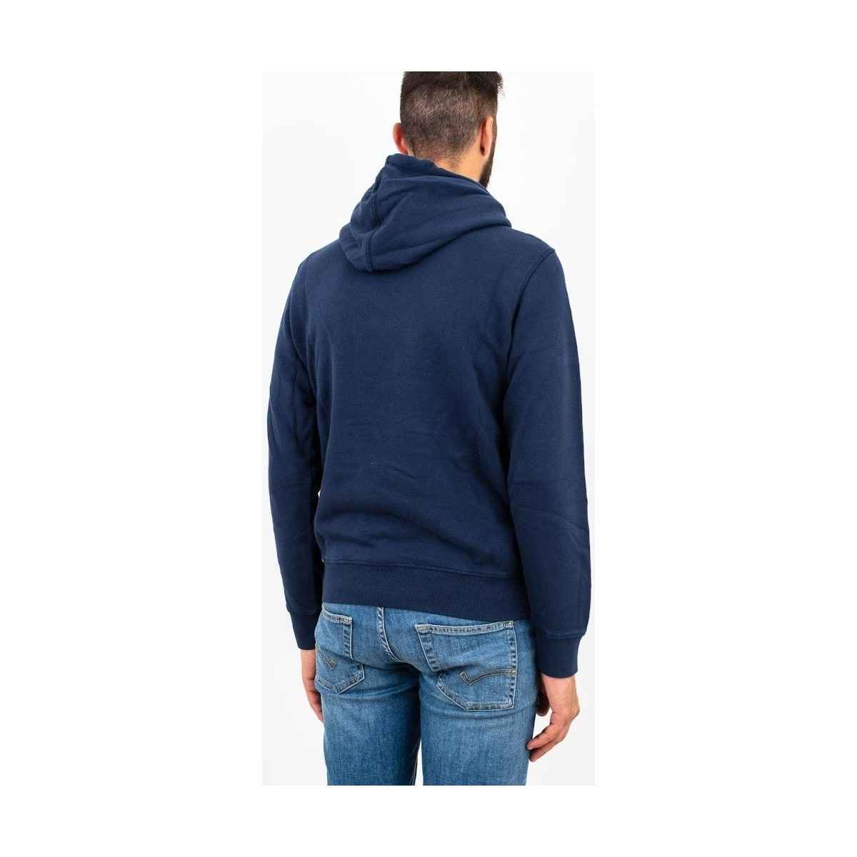 MAGLIA FELPA MAGLIE UOMO SUN68 GARMENTF41106 COTONE BLU ORIGINALE AI 2022