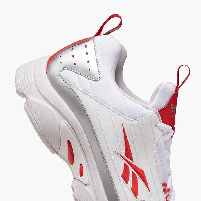 SCARPE SNEAKERS DONNA REEBOK DMX SERIES 2200 EF7686 ECO PELLE BIANCO ORIGINALE
