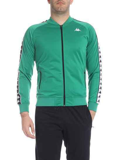 MAGLIA FELPA MAGLIE UOMO KAPPA JACKET 303WY10 C78 VERDE ORIGINALE AI