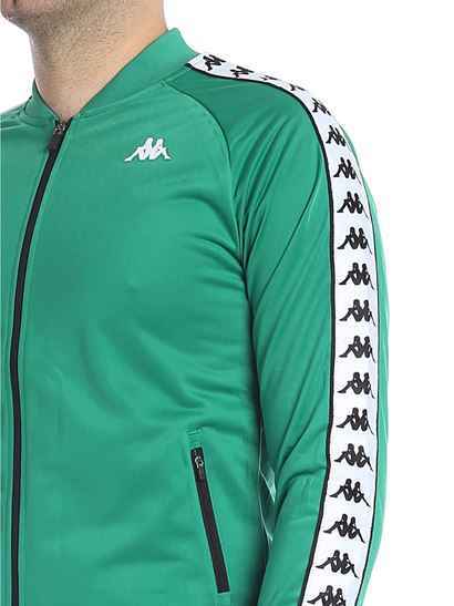 MAGLIA FELPA MAGLIE UOMO KAPPA JACKET 303WY10 C78 VERDE ORIGINALE AI