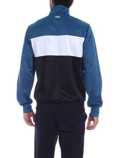 MAGLIA FELPA MAGLIE UOMO FILA BLAIN TRACK 682386 A216 NERO ORIGINALE AI