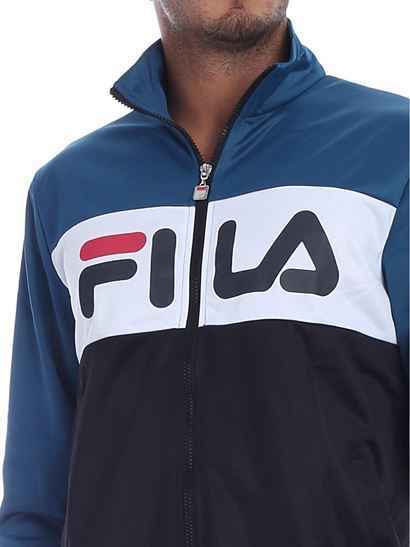 MAGLIA FELPA MAGLIE UOMO FILA BLAIN TRACK 682386 A216 NERO ORIGINALE AI
