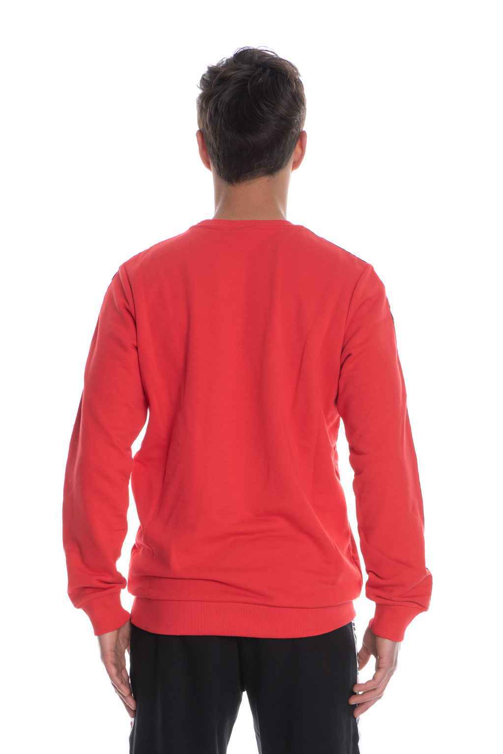 MAGLIA FELPA MAGLIE UOMO FILA AREN CREW 682363 COTONE 006 ROSSO ORIGINALE AI