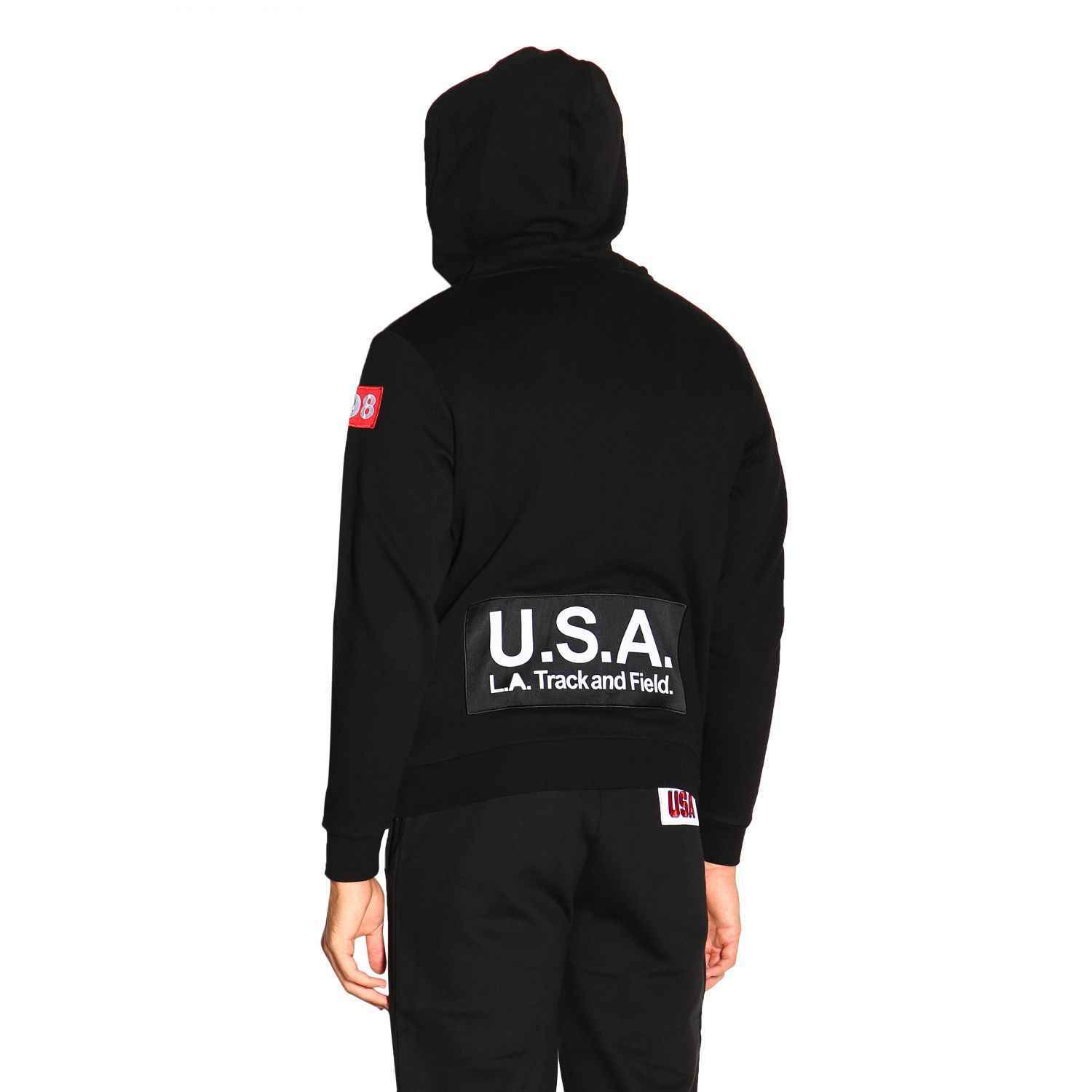 MAGLIA FELPA MAGLIE UOMO KAPPA AUTHENTIC LA BERIS 304NQL0 COTONE NERO ORIGINALE