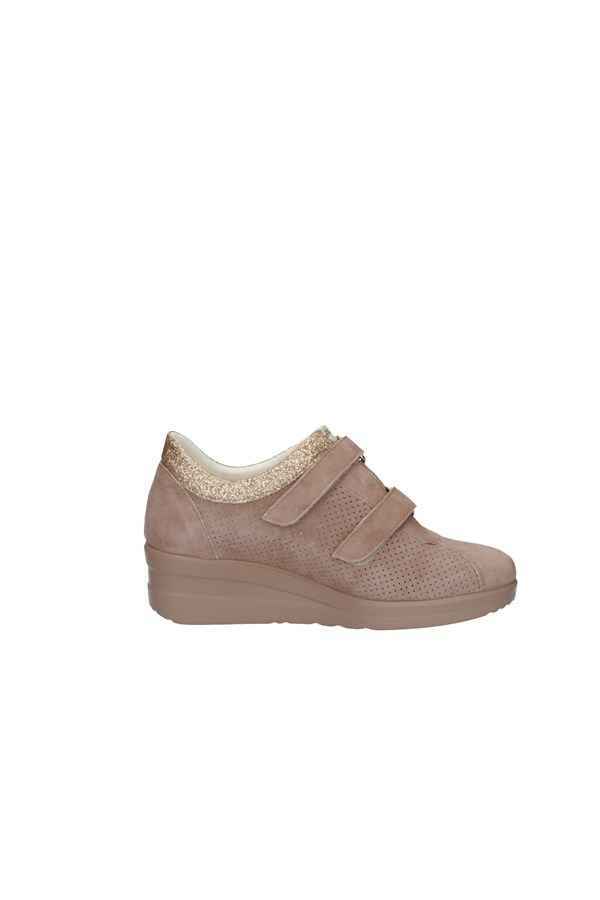 SCARPE SNEAKERS ZEPPA DONNA WALK MELLUSO HR20125 PELLE ROSA ORIGINALE PE
