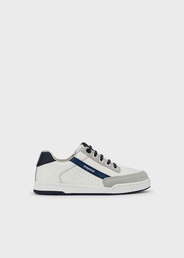SCARPE SNEAKERS RAGAZZO MAYORAL 47381 PELLE 48 BIANCO ORIGINALE PE 2022