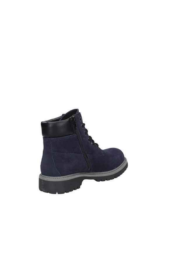 SCARPE SCARPONI STIVALE RAGAZZO 4US CESARE PACIOTTI 4U 070 PELLE BLU ORIGINAL AI