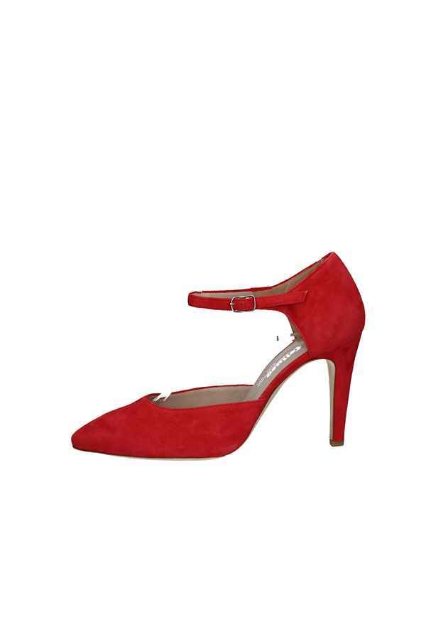 SCARPE DECOLTE SANDALO DONNA MELLUSO HE1606 PELLE ROSSO ORIGINALE PE NEW
