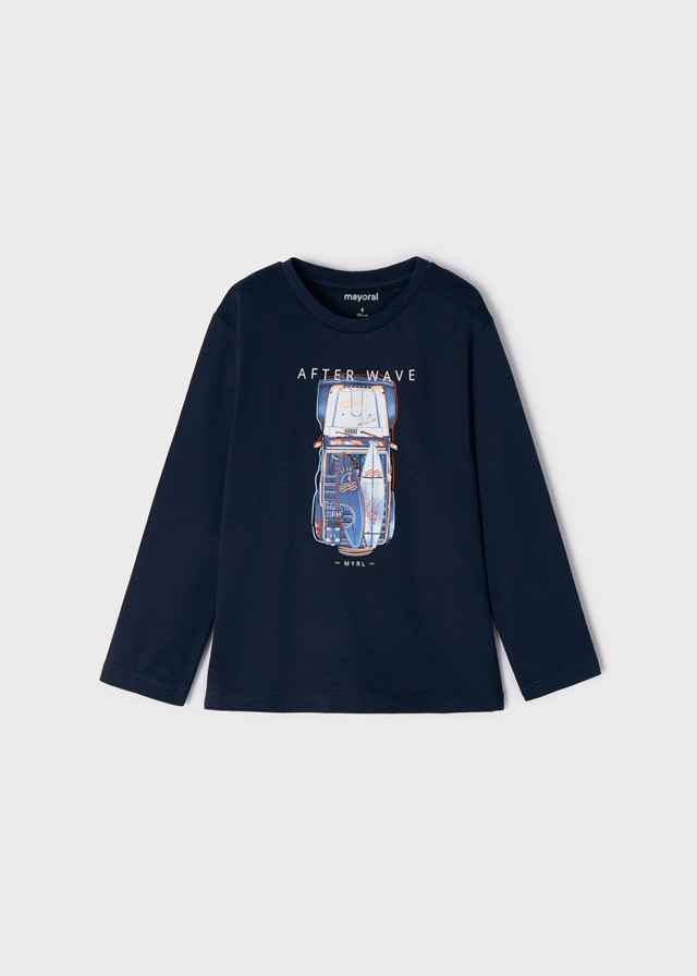 MAGLIA MAGLIE BIMBO MAYORAL 3028 03028 COTONE 22 BLU ORIGINALE PE 2022