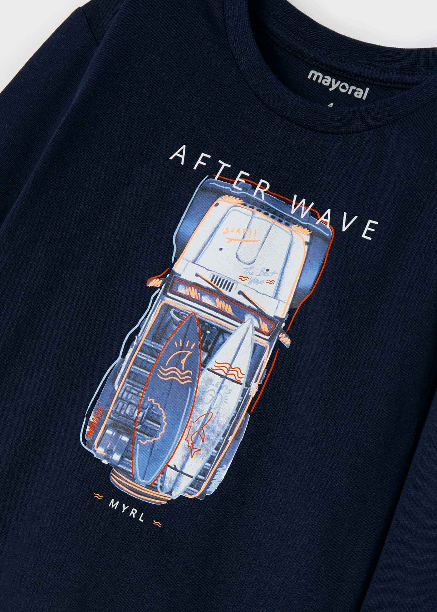 MAGLIA MAGLIE BIMBO MAYORAL 3028 03028 COTONE 22 BLU ORIGINALE PE 2022