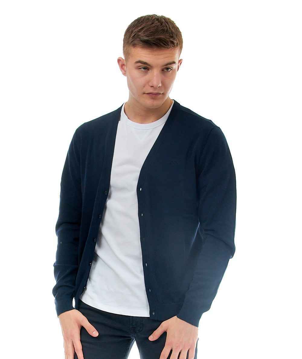 MAGLIA CARDIGAN MAGLIE UOMO SUN68 K32121 COTONE 07 BLU ORIGINALE PE 2022