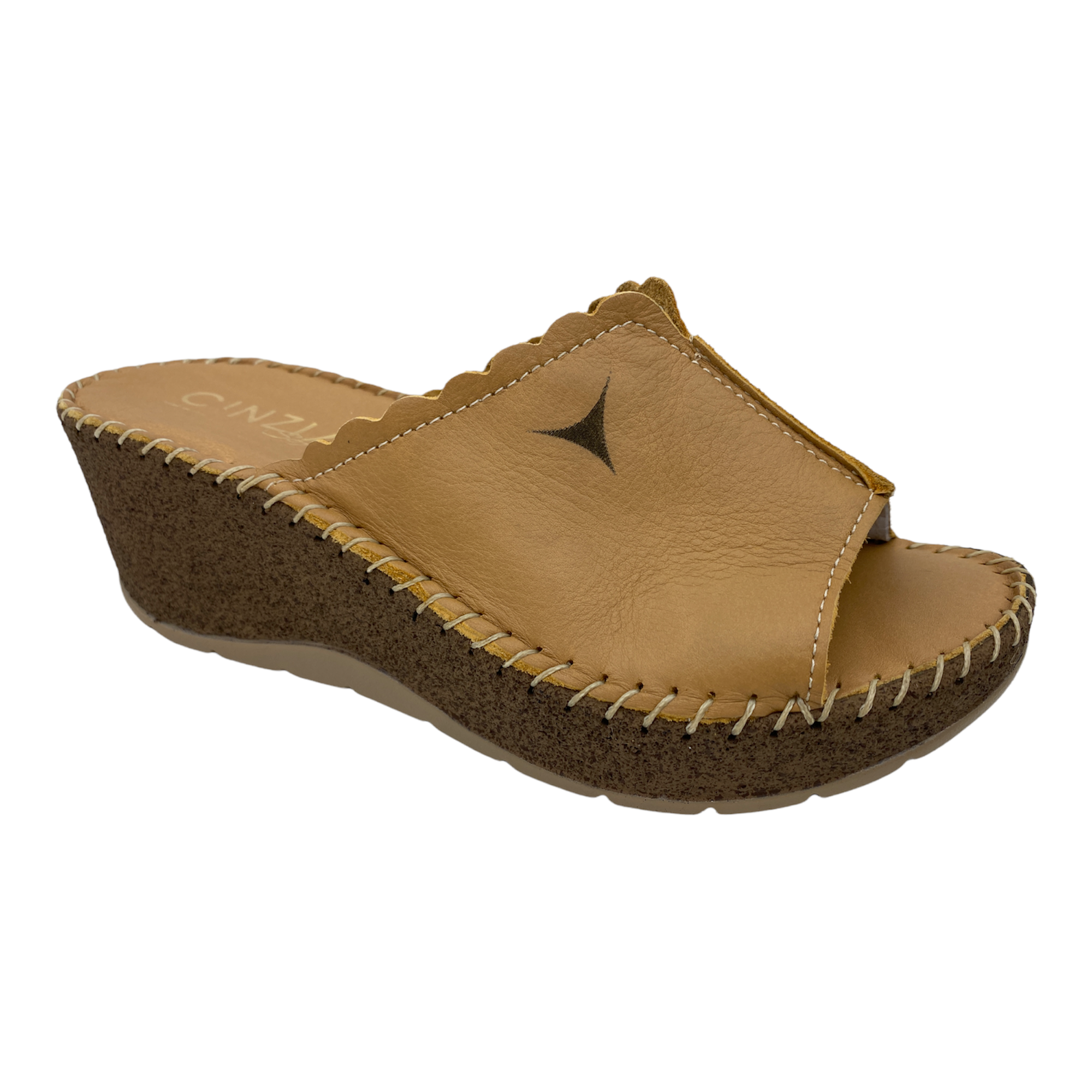 SCARPE CIABATTE DONNA CINZIA SOFT IU882012 003 PELLE BEIGE ORIGINAL PE 2022