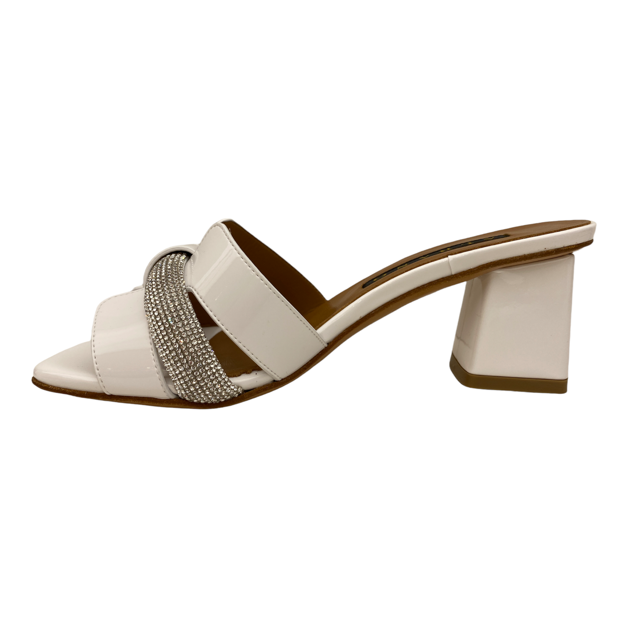 SCARPE SANDALO SANDALI TACCO DONNA ALBANO A3126 PELLE BIANCO ORIGINALE PE 2022