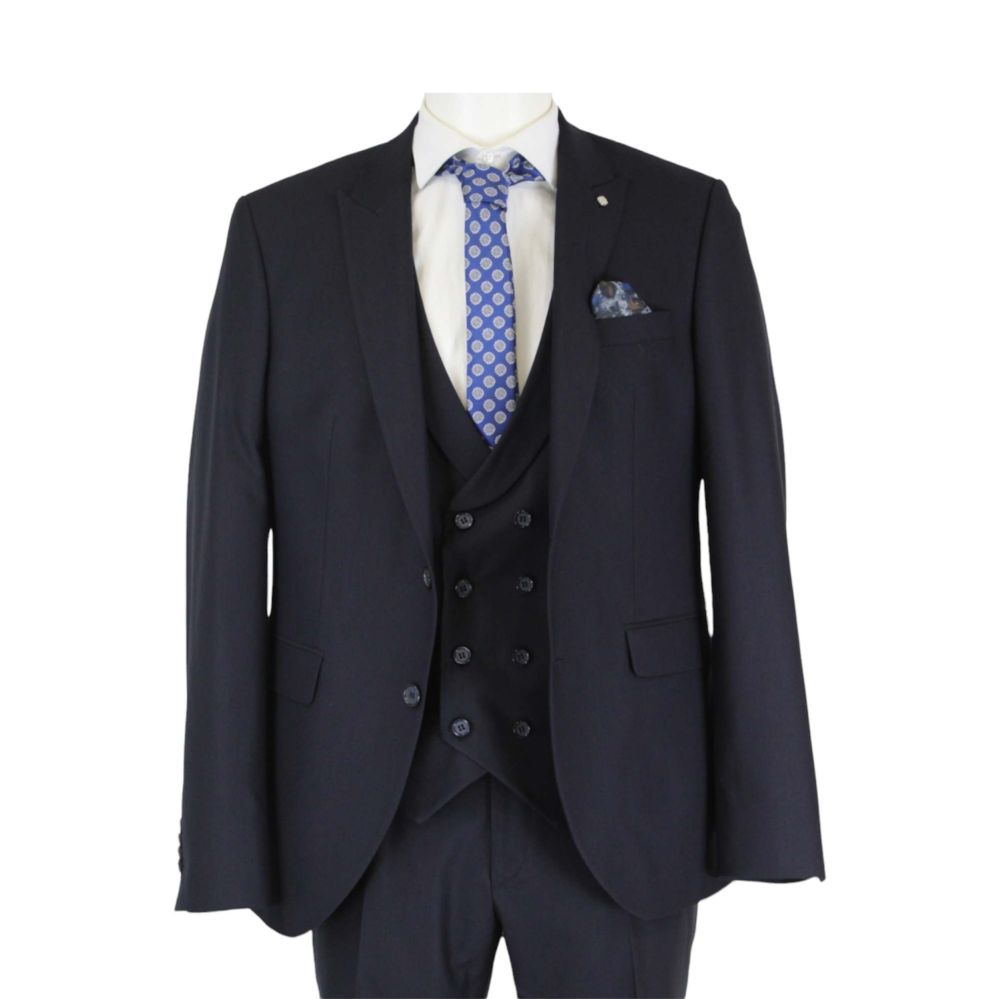 ABITO COMPLETO VESTITO GIACCA UOMO VIA PIANA 3681 502 G2 351 BLU ORIGINAL PE2022