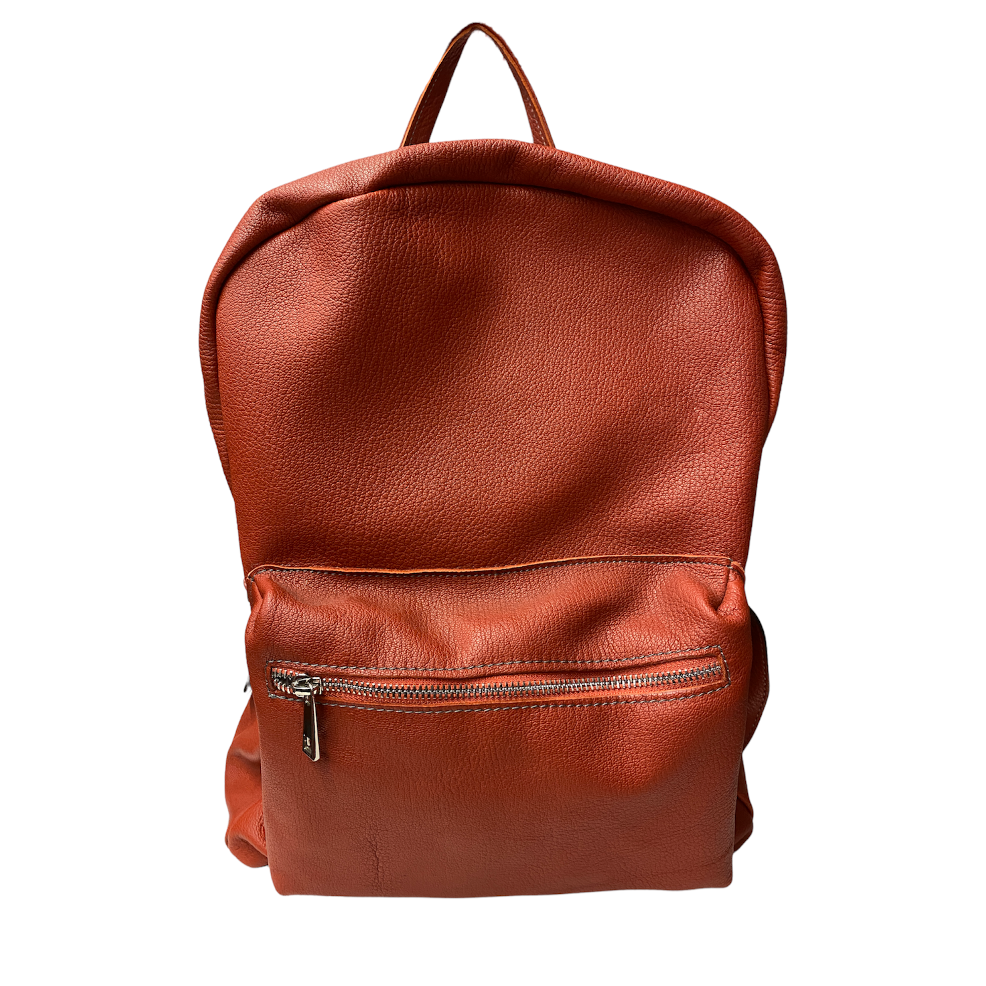 BORSA BORSE ZAINO ZAINI DONNA MEMU M1040 PELLE ROSSO ORIGINALE 4 STAGIONI