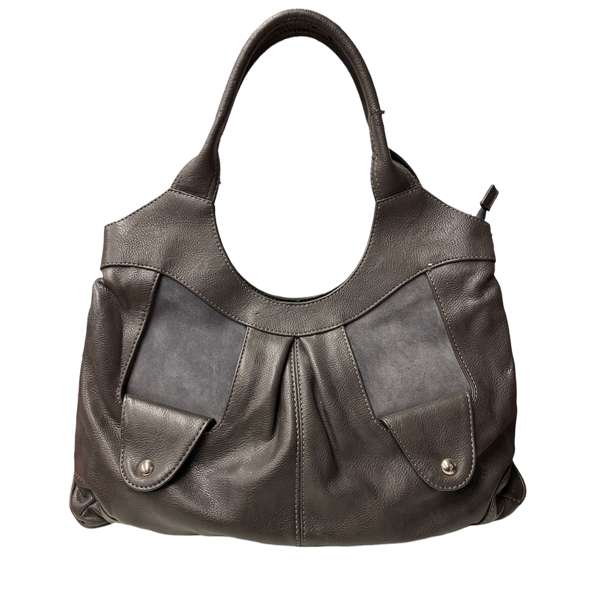 BORSA BORSE DONNA FUBU 360 ECO PELLE GRIGIO ORIGINALE AI