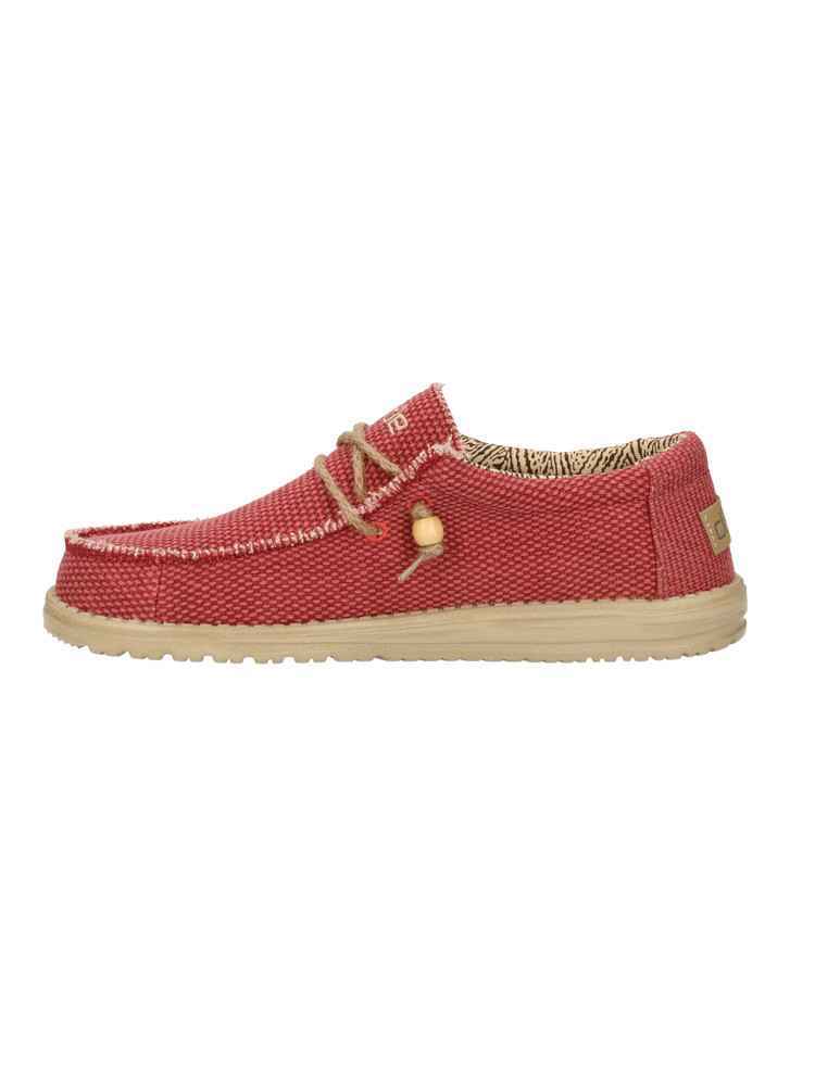 SCARPE CASUAL UOMO HEY DUDE WALLY BRAIDED 110626840 ROSSO ORIGINALE PE 2022