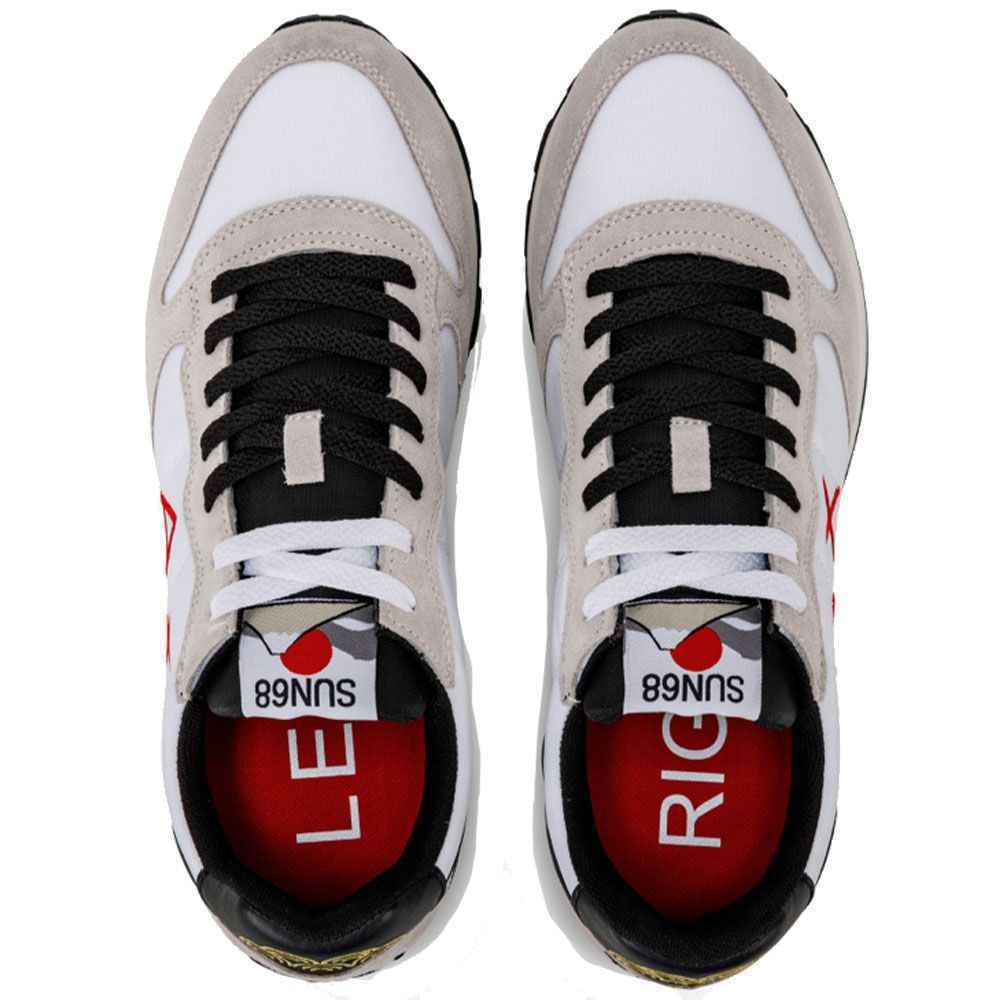 SCARPE SNEAKERS UOMO SUN68 SUN 68 TOM Z31104 CPZ31104 PELLE BIANCO ORIGINALE PE