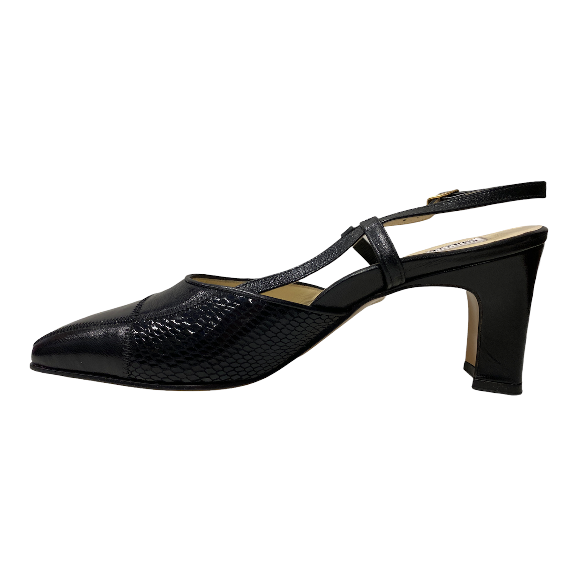 SCARPE DECOLTE SANDALI DONNA VALLEVERDE 3315 PELLE 006 NERO ORIGINALE PE