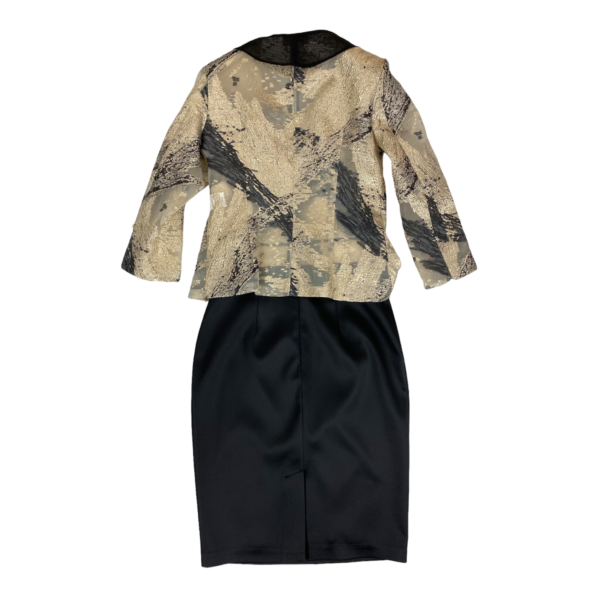 ABITO VESTITO CERIMONIA GIACCA DONNA MUSANI HH530042 ORO ORIGINALE PE 2022