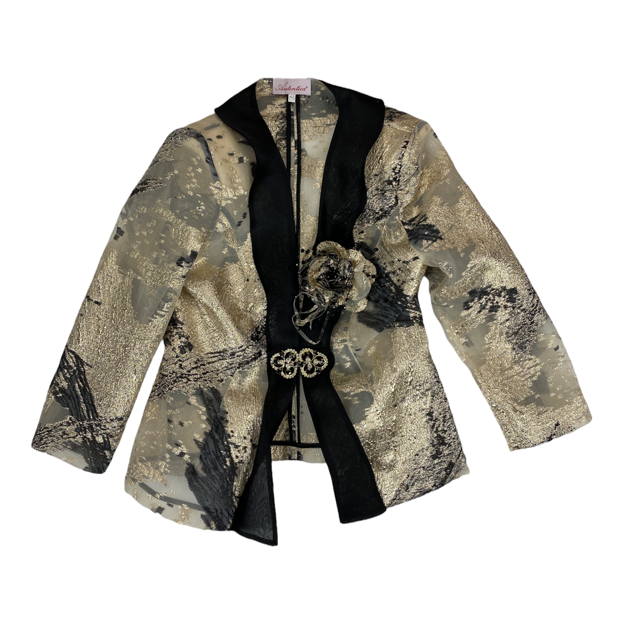 ABITO VESTITO CERIMONIA GIACCA DONNA MUSANI HH530042 ORO ORIGINALE PE 2022