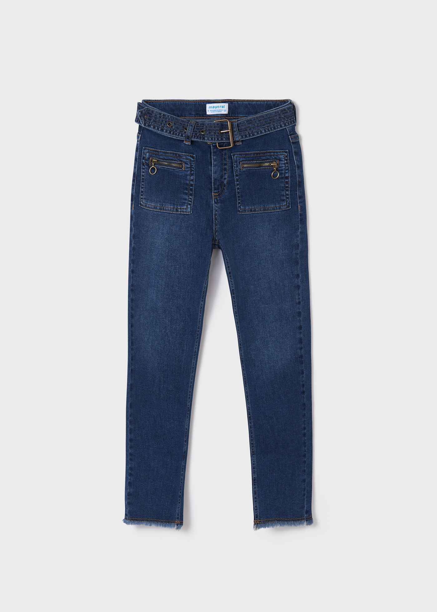 PANTALONE JEANS RAGAZZA MAYORAL 6571 COTONE 38 BLU ORIGINALE PE 2022