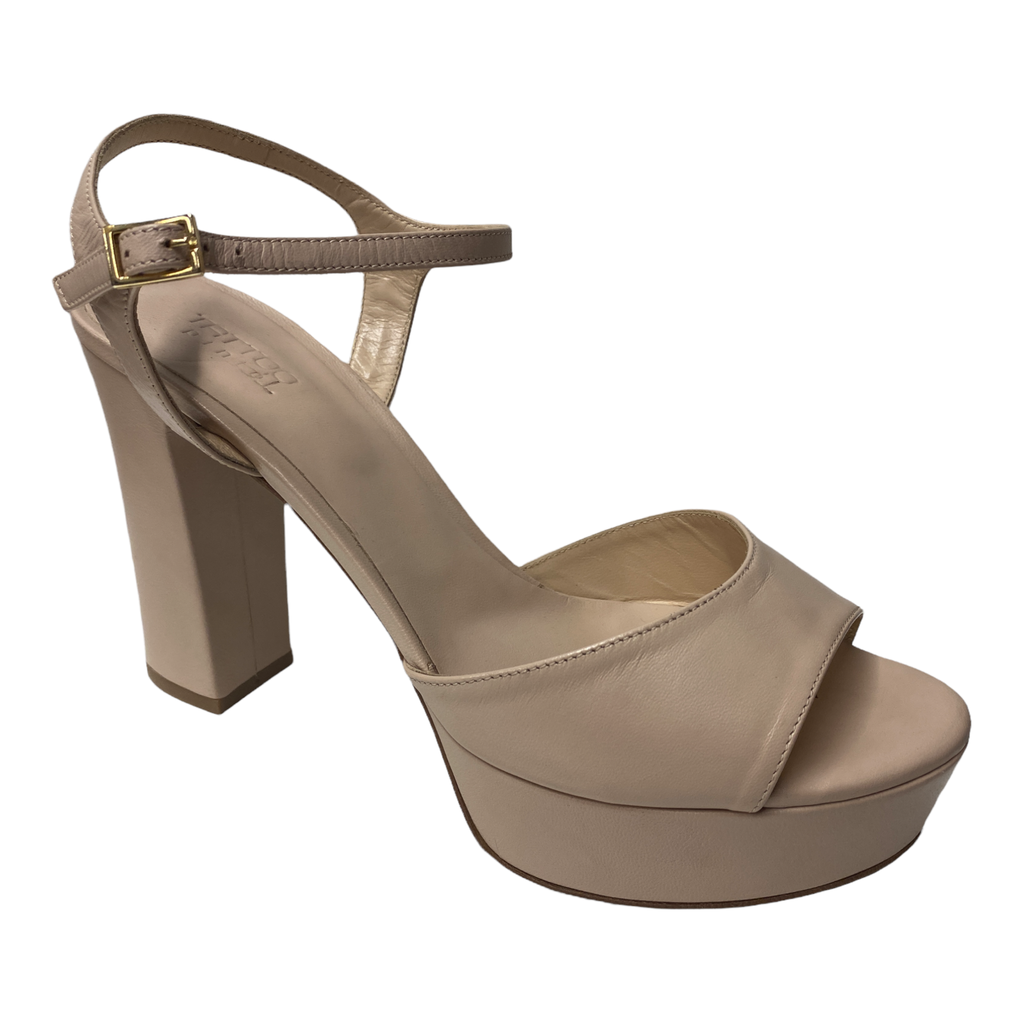 SCARPE SANDALO SANDALI TACCO DONNA TATTOO GLORIA 9 PELLE ROSA ORIGINALE PE