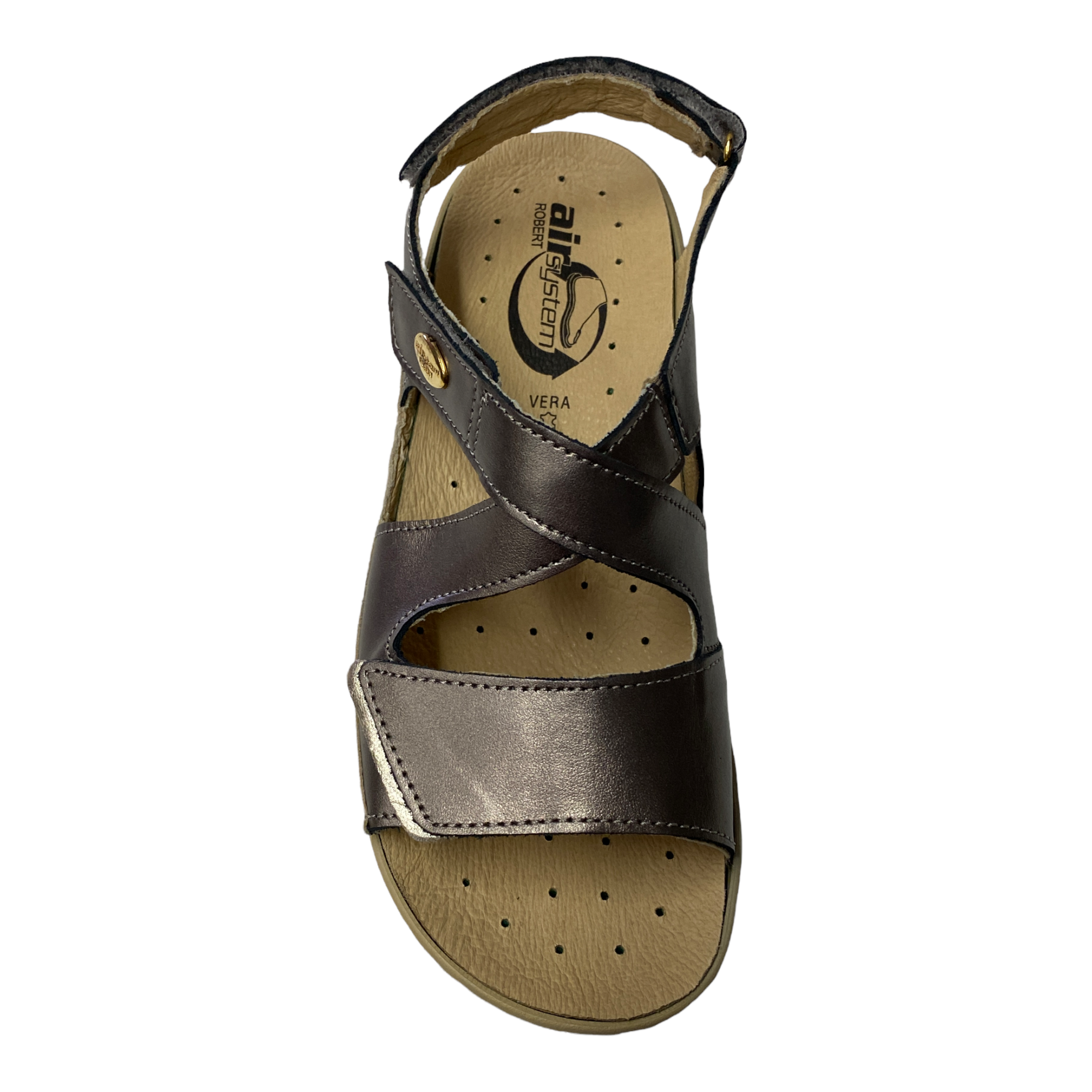 SCARPE SANDALO SANDALI DONNA ROBERT 32834 1 PELLE BEIGE ORIGINALE PE 2022