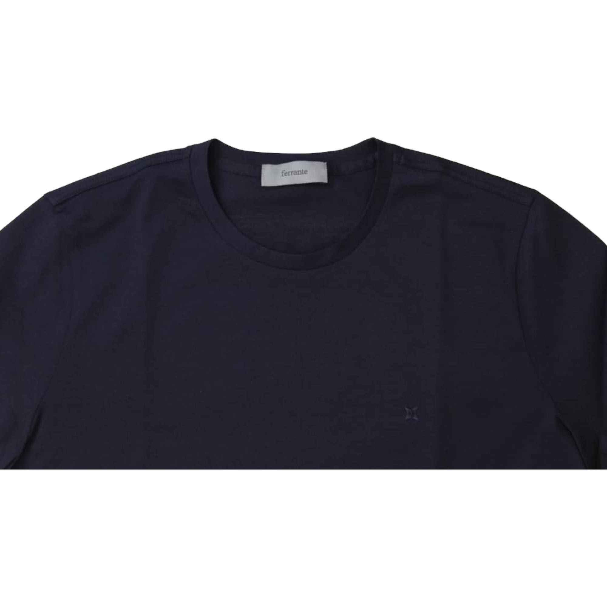 MAGLIA MAGLIE T SHIRT UOMO FERRANTE 47U33104 COTONE 002 NERO ORIGINALE PE 2022