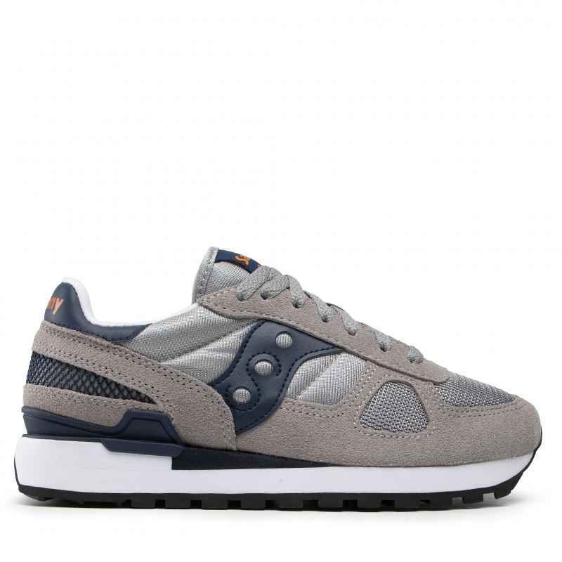 SCARPE SNEAKERS UOMO SAUCONY SHADOW S2108 563 PELLE GRIGIO ORIGINALE PE 2022