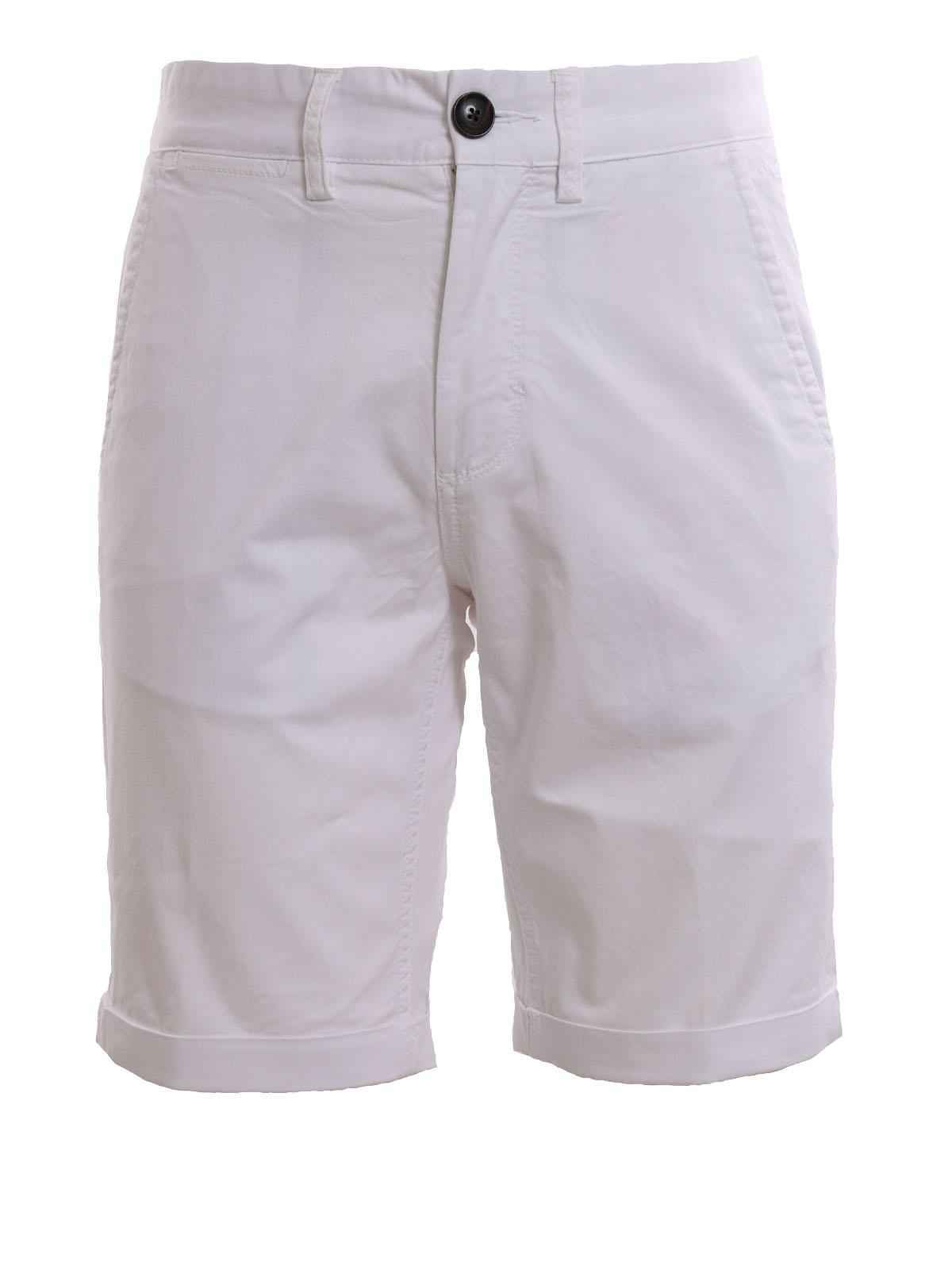BERMUDA SHORT UOMO SUN68 SUN 68 FOLD B31101 COTONE BIANCO ORIGINALE PE 2021