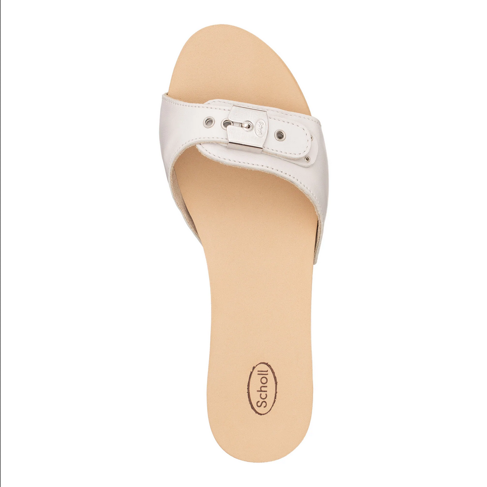 SCARPE CIABATTE DONNA SCHOLL PESCURA F294521065370 PELLE BIANCO ORIGINAL PE 2022