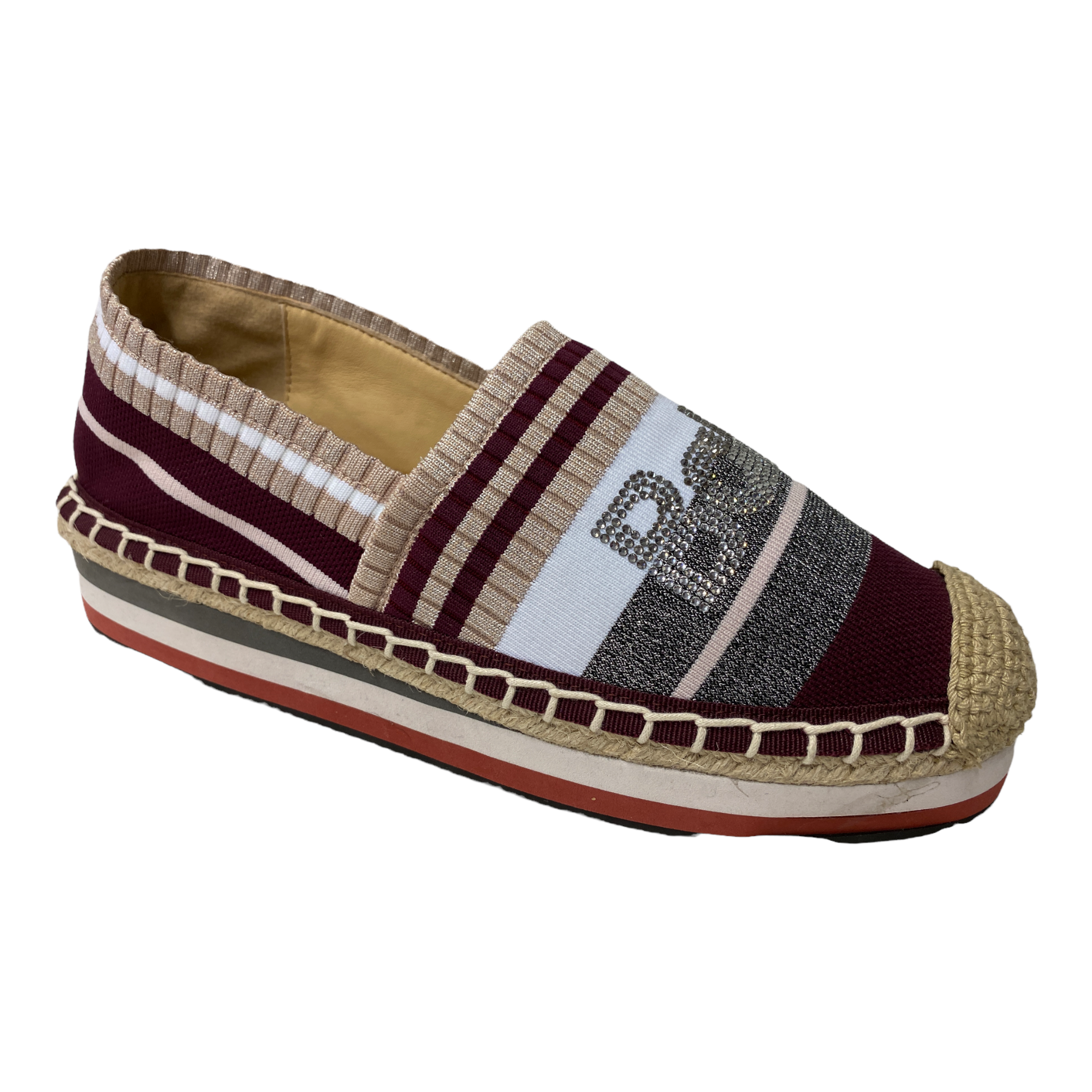 SCARPE SLIP ON MOCASSINO DONNA BALDININI 098250XVARI747474XXX BORDO ORIGINALE PE