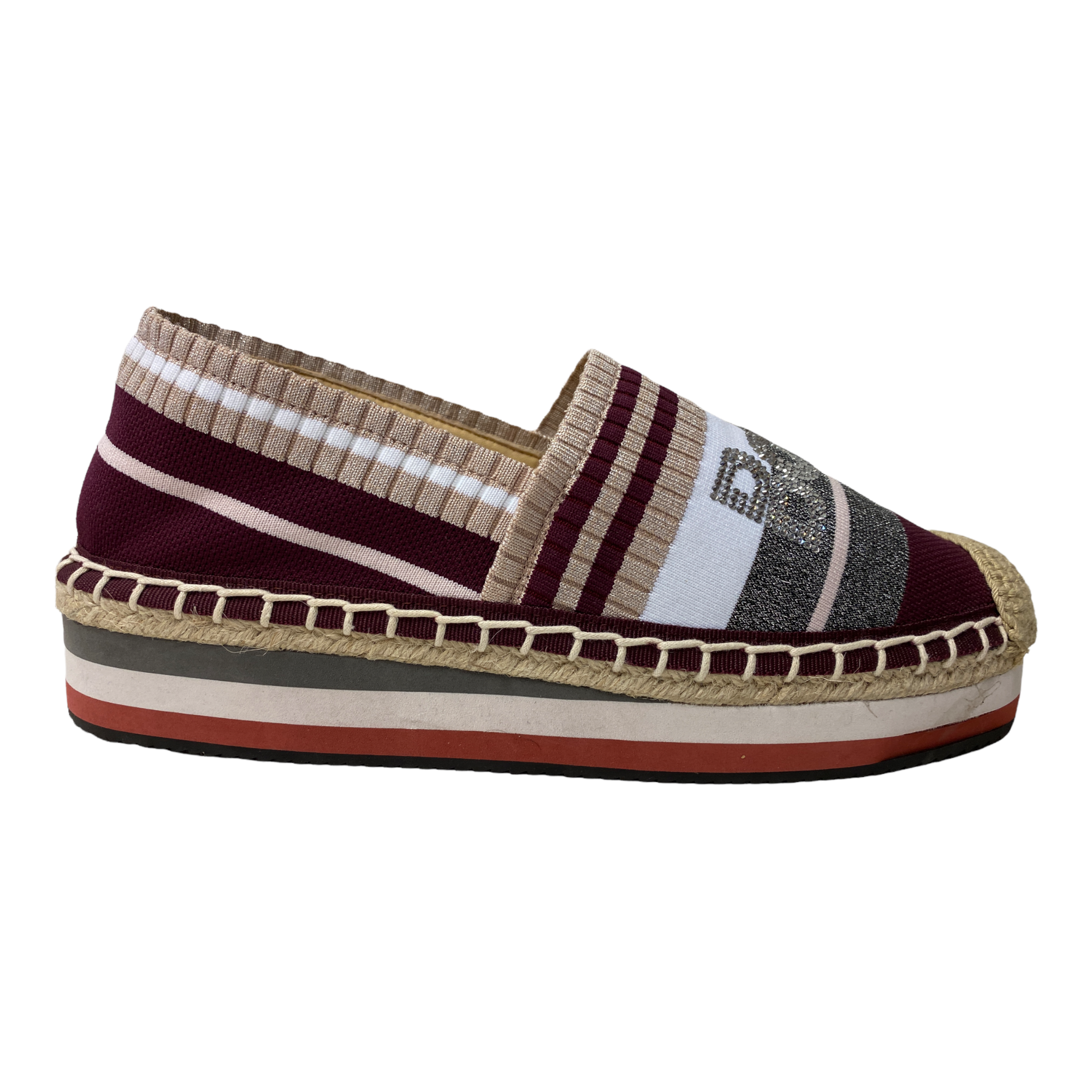 SCARPE SLIP ON MOCASSINO DONNA BALDININI 098250XVARI747474XXX BORDO ORIGINALE PE